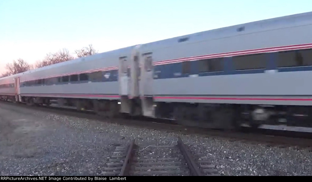 Amtrak crossing over the former B&O